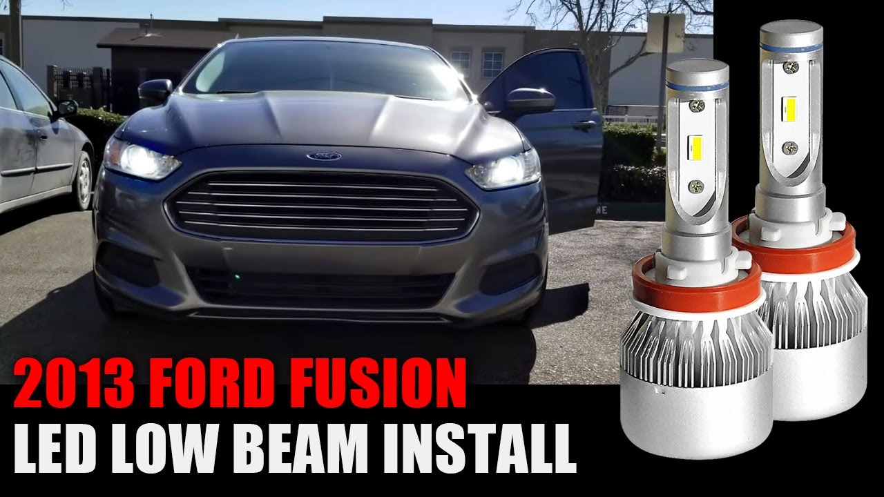 Как заменить лампы ближнего света в Ford Fusion 2013 года на лампы Lasfit LA Series H11