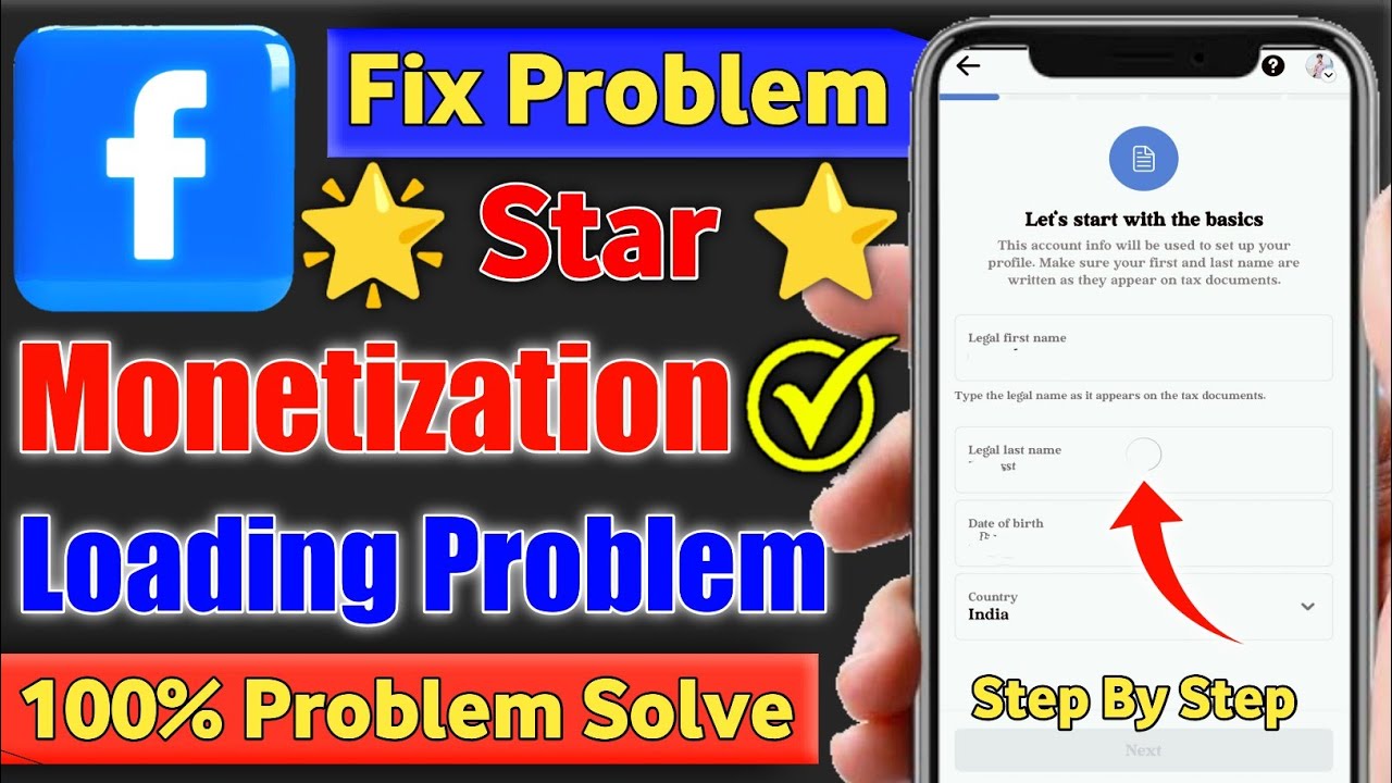 ⭐ Facebook stars monetization setup problem !! facebook stars monetization loading problem solution