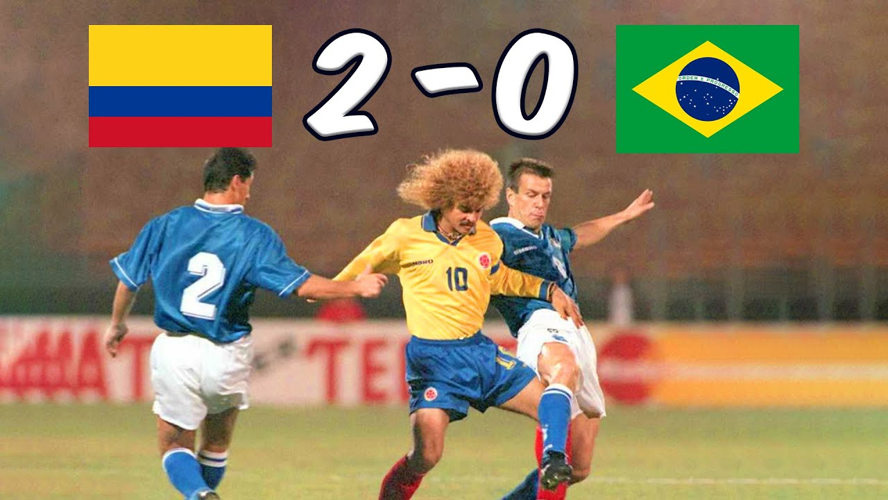 Con 2 asistencias de Valderrama, Colombia vence a Brasil (Copa América 1991)