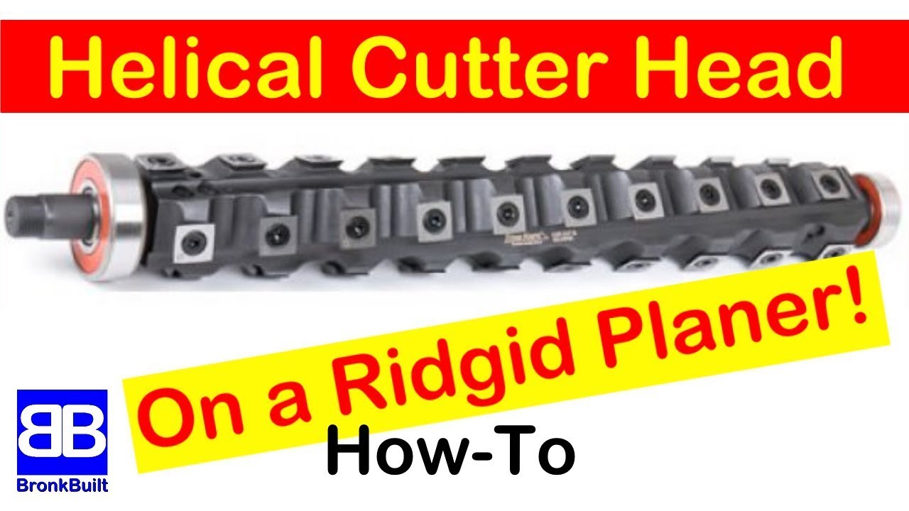 Helical Cutter on a Ridgid Planer R4331