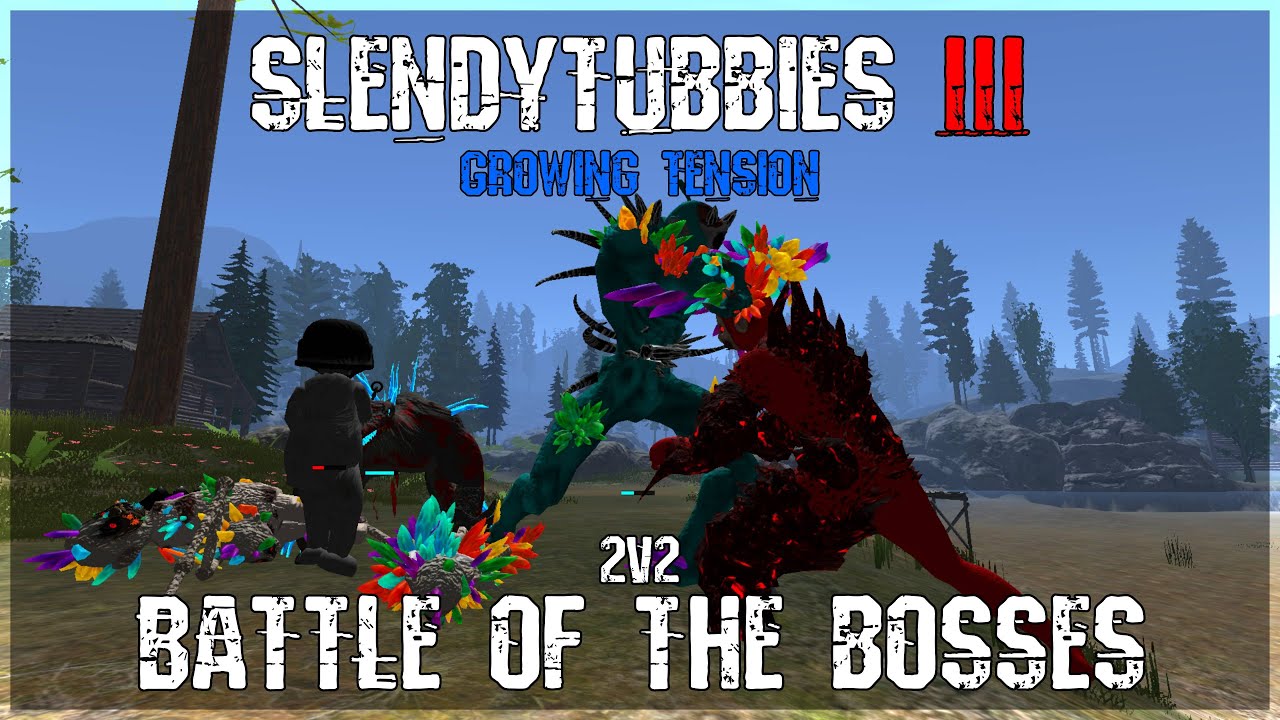 Slendytubbies 3 Growing Tension Battle of the bosses 2v2 1#