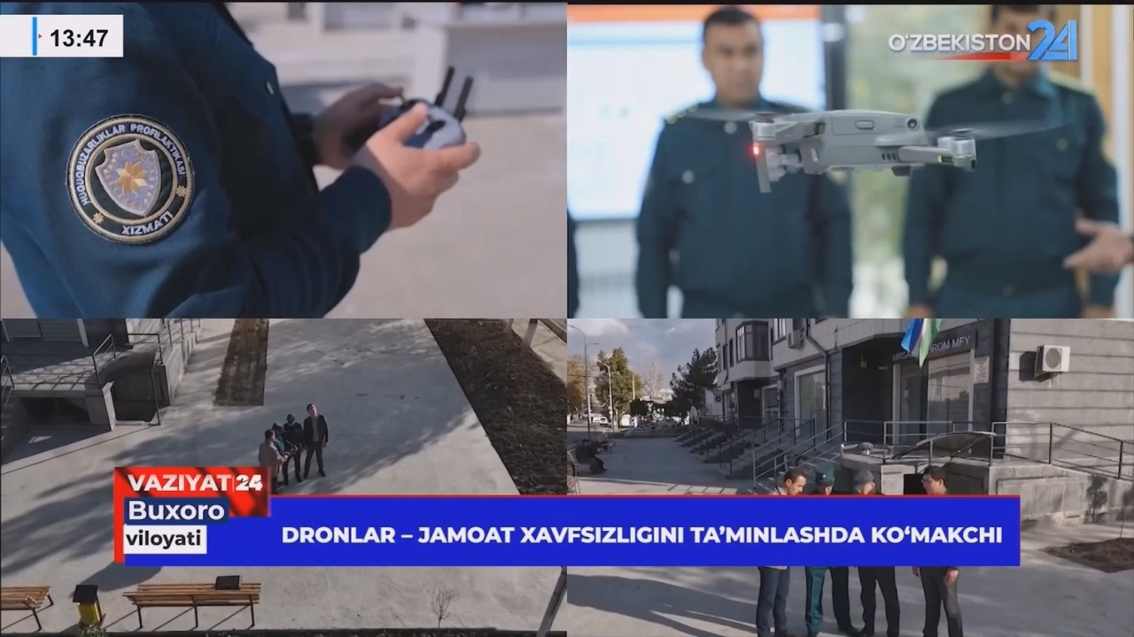 Dronlar - jamoat xavfsizligini taʼminlashda koʻmakchi