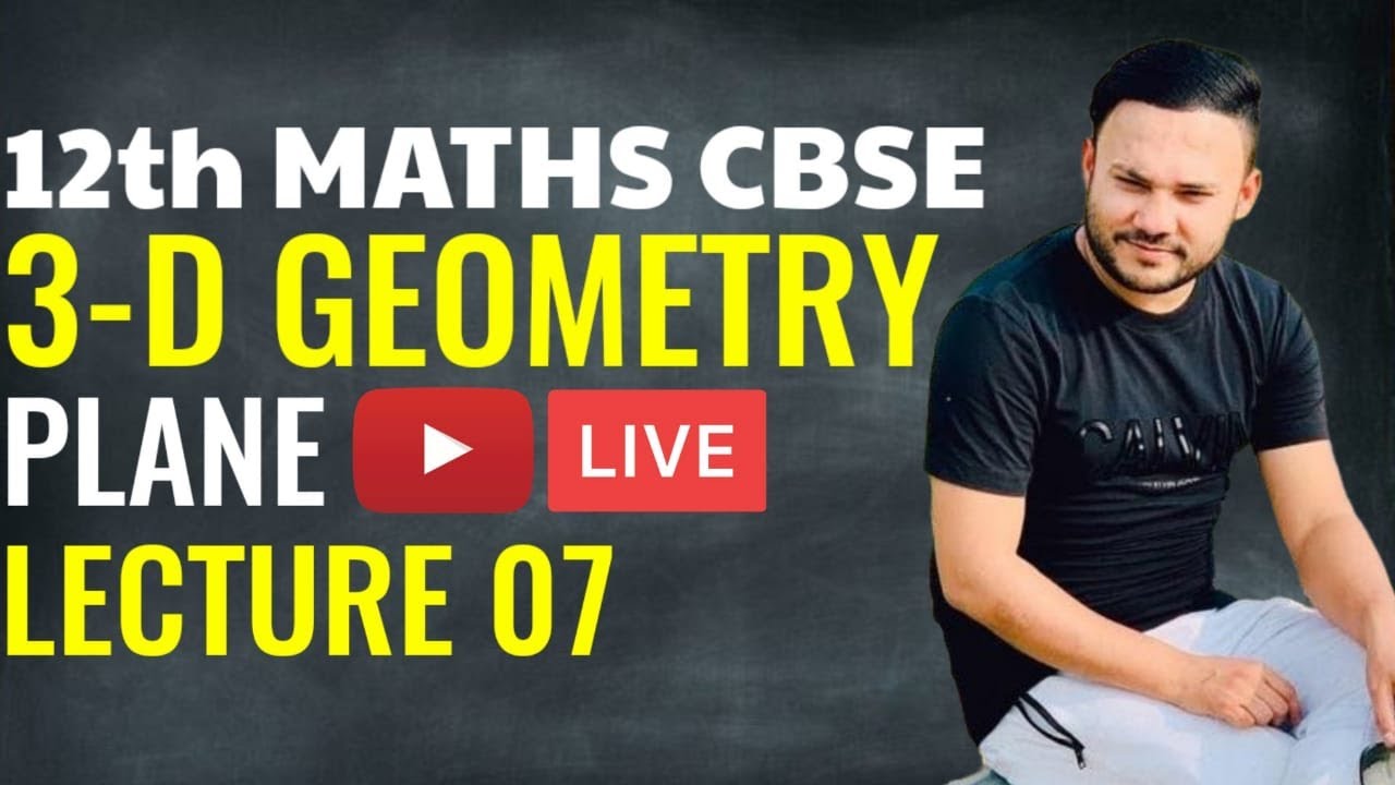 Important Questions | 3 - Dimensional GEOMETRY  L-7 |  Plane | Term 2 | CBSE  Chapter 11 | CLASS 12