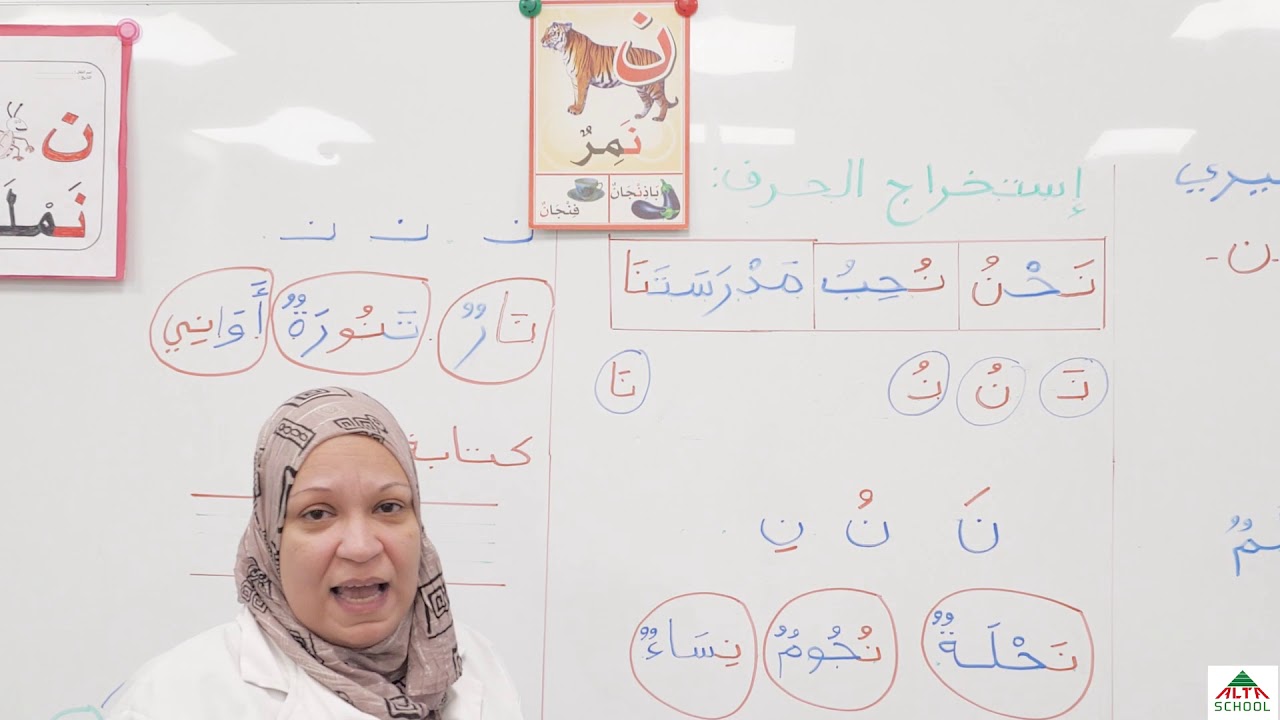 اقسام التحضيري حرف النون