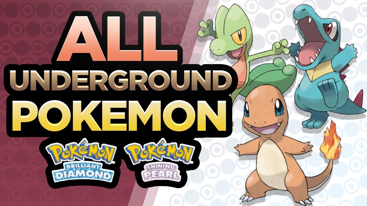 EVERY Pokemon In The SINNOH GRAND UNDERGROUND - Pokemon Brilliant Diamond & Shining Pearl