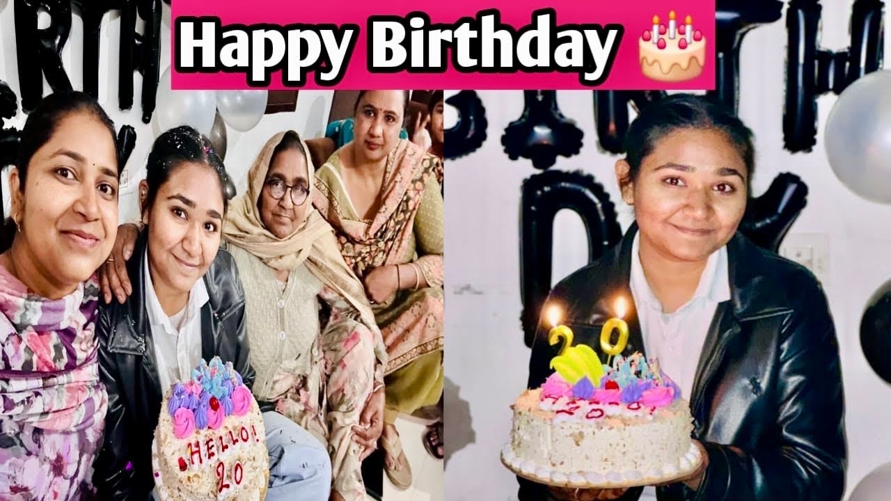 Happy Birthday 🎂🎉 | Cake Cutting + Family Masti 😍 | Punjabi Vlog | #kaurneena 