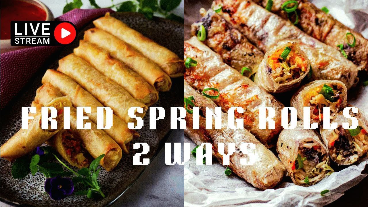 Spring Rolling Sundays!! How I make these from scratch!! #springrolls #cooking #chef #howto