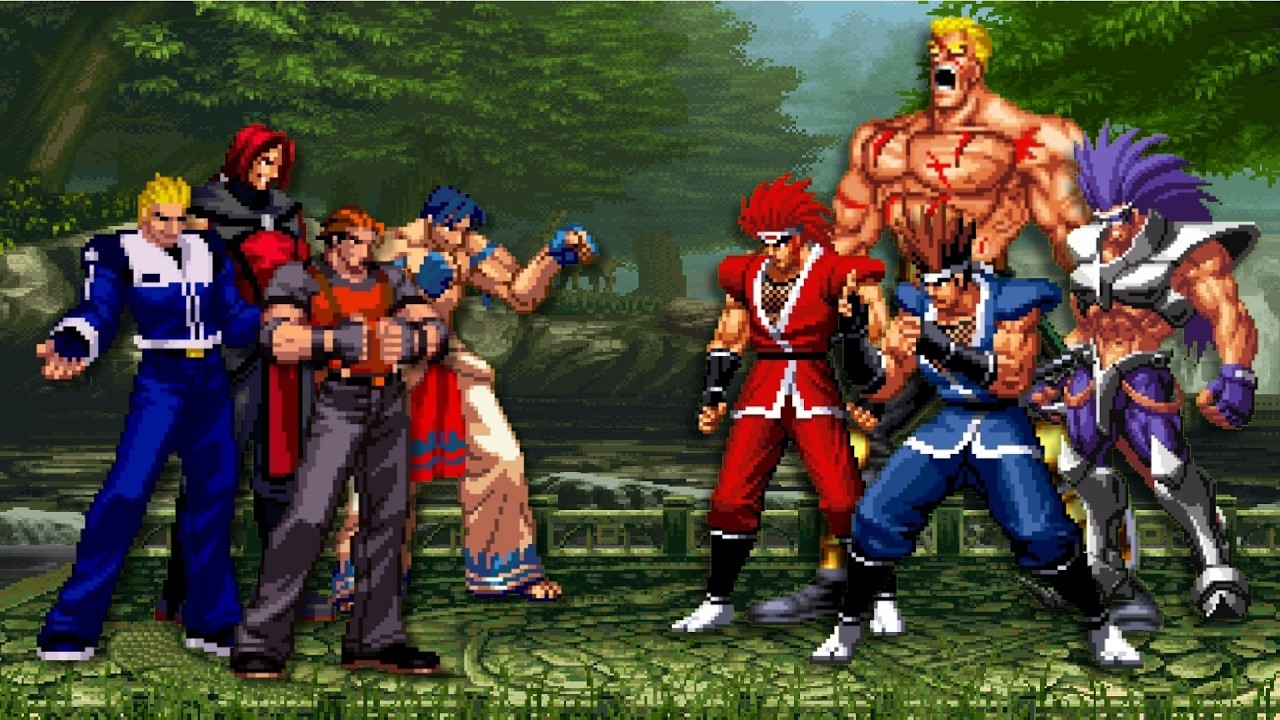 [KOF Mugen] RAGE of the DRAGONS Team vs WORLD HEROES Team