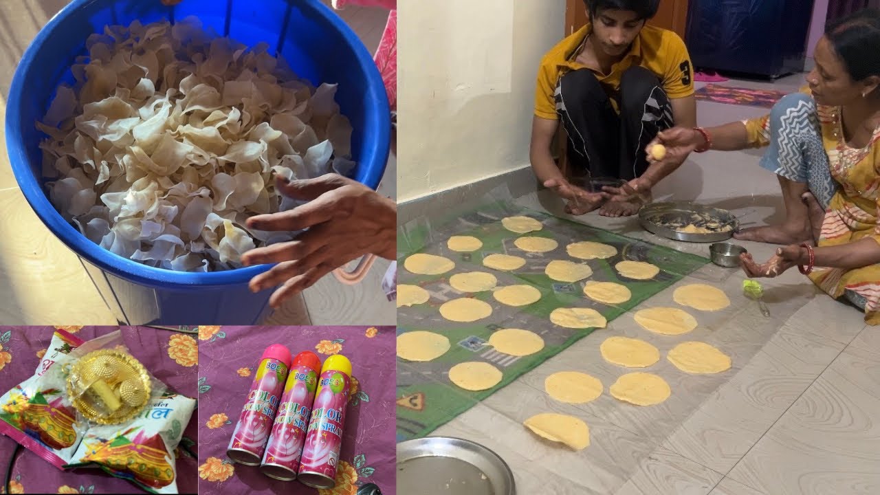 Holi ki shopping bhi hogyi ❤️ Pr Papad nahi banpaye