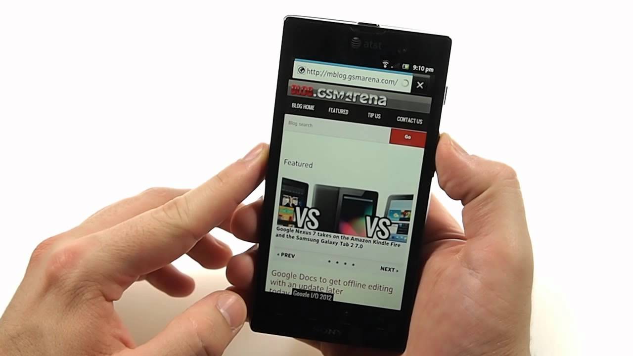 Sony Xperia ion (AT&T) user interface