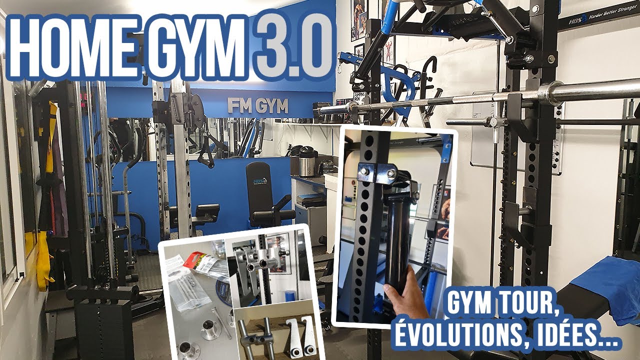 Home GYM 3.0 visite guidée (idées en espace réduit) / Home GYM TOUR !  (Ideas for Homemade gym)