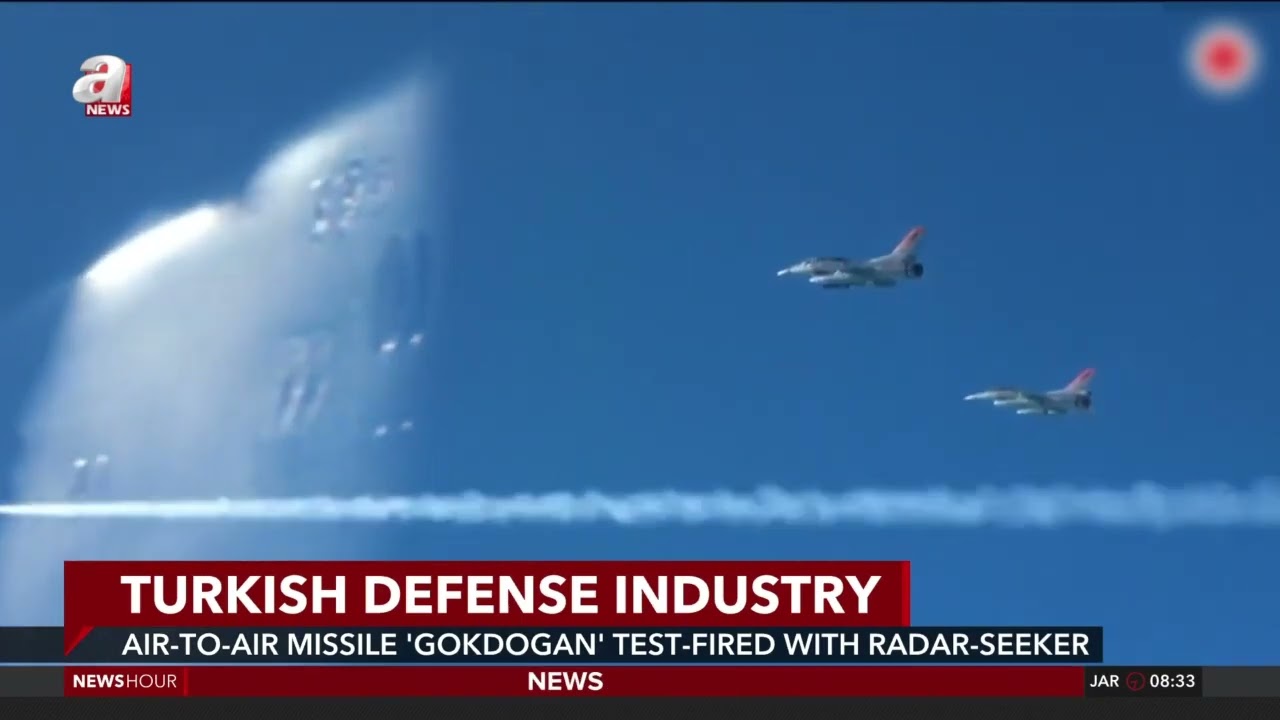 Air-to-air missile 'G&ouml;kdoğan' test-fired with radar-seeker