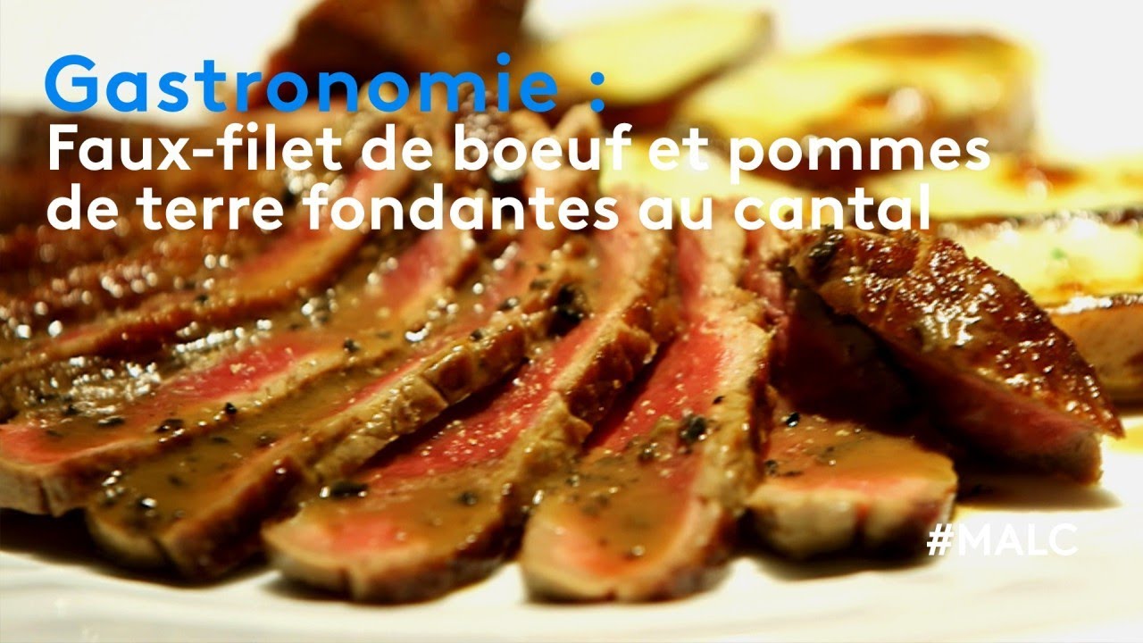 Gastronomie : faux-filet de bœuf et pommes de terre fondantes au contal