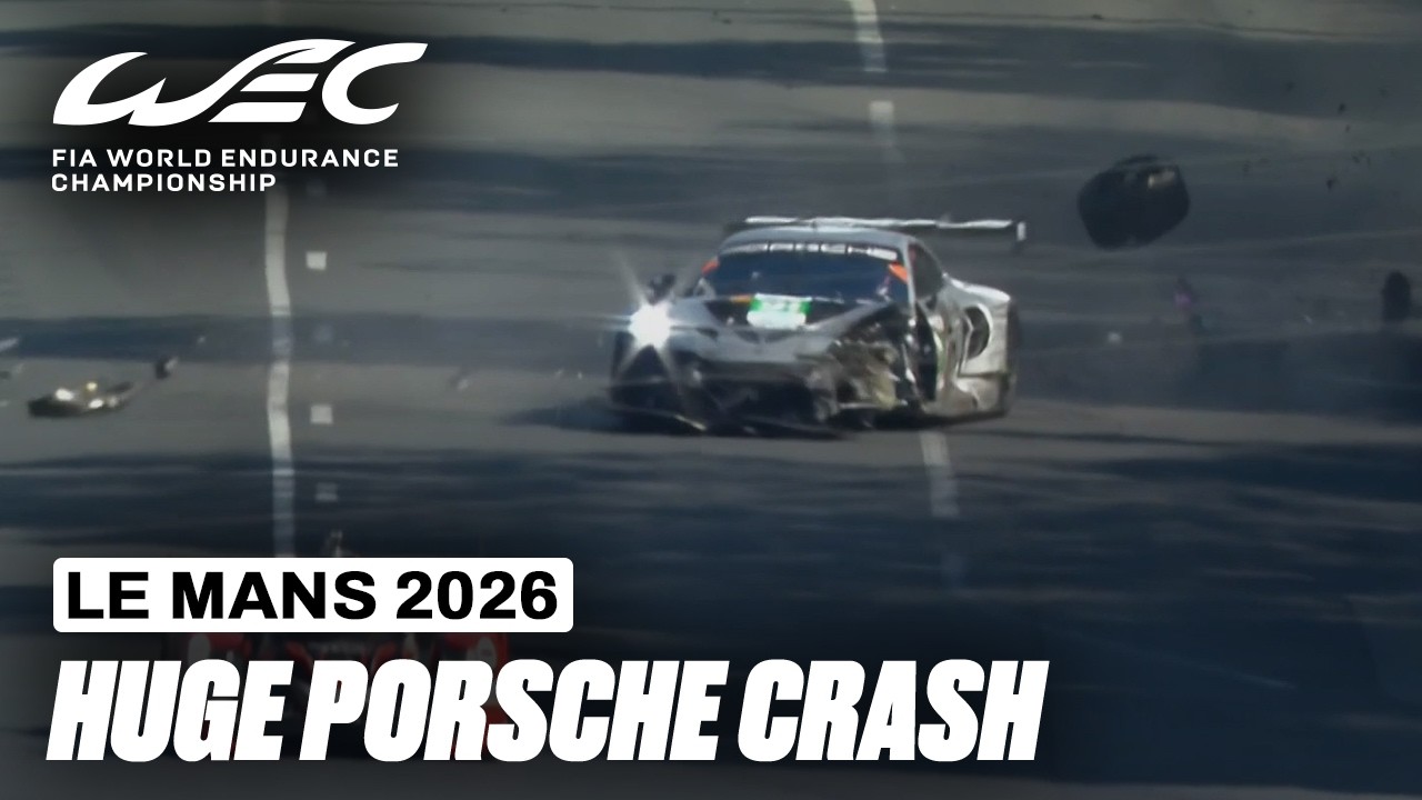 Porsche Suffers HUGE Crash! | 24 Hours of Le Mans 2026 | FIA WEC