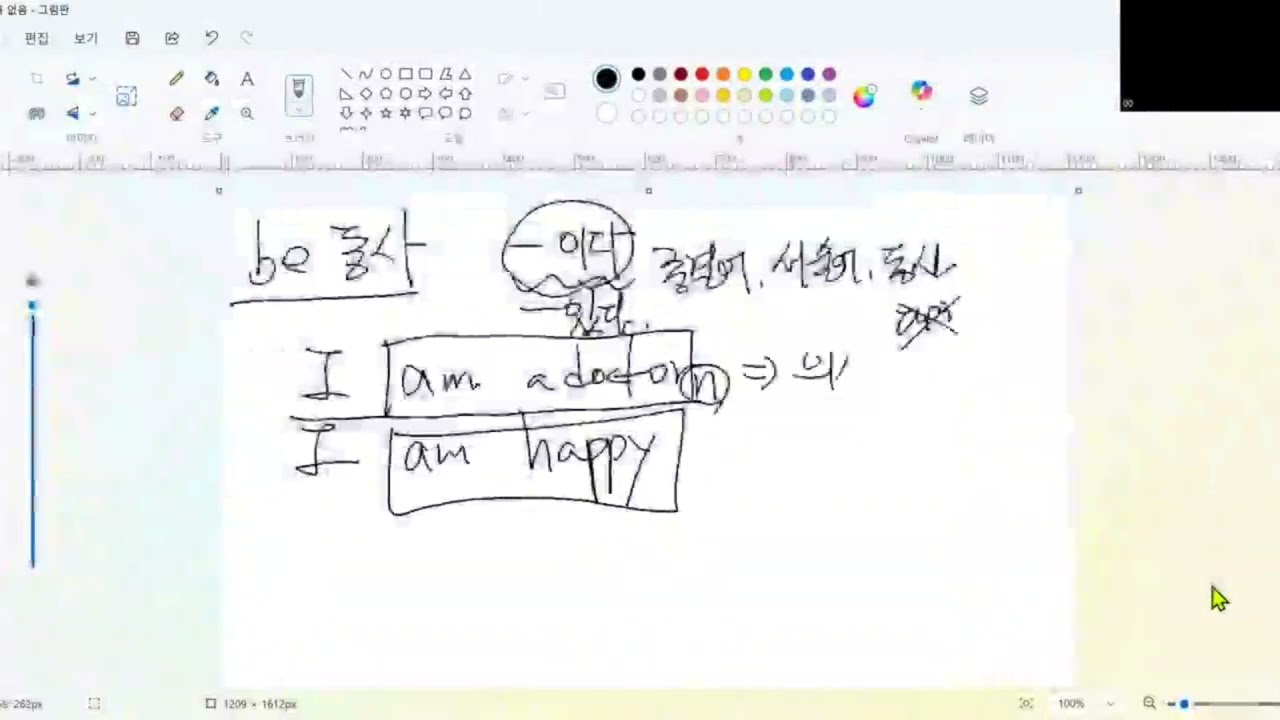 be 동사.