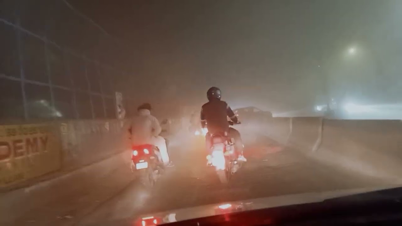 Delhi Okhla Fog Night | Raat 1 Baje Ka Manzar🥶🥶