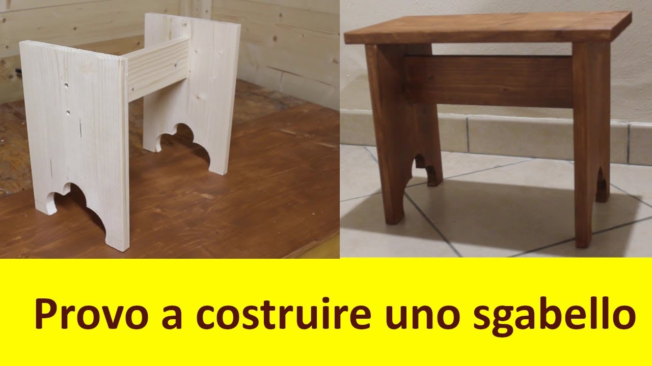 Costruzione di uno sgabello in legno fai da te