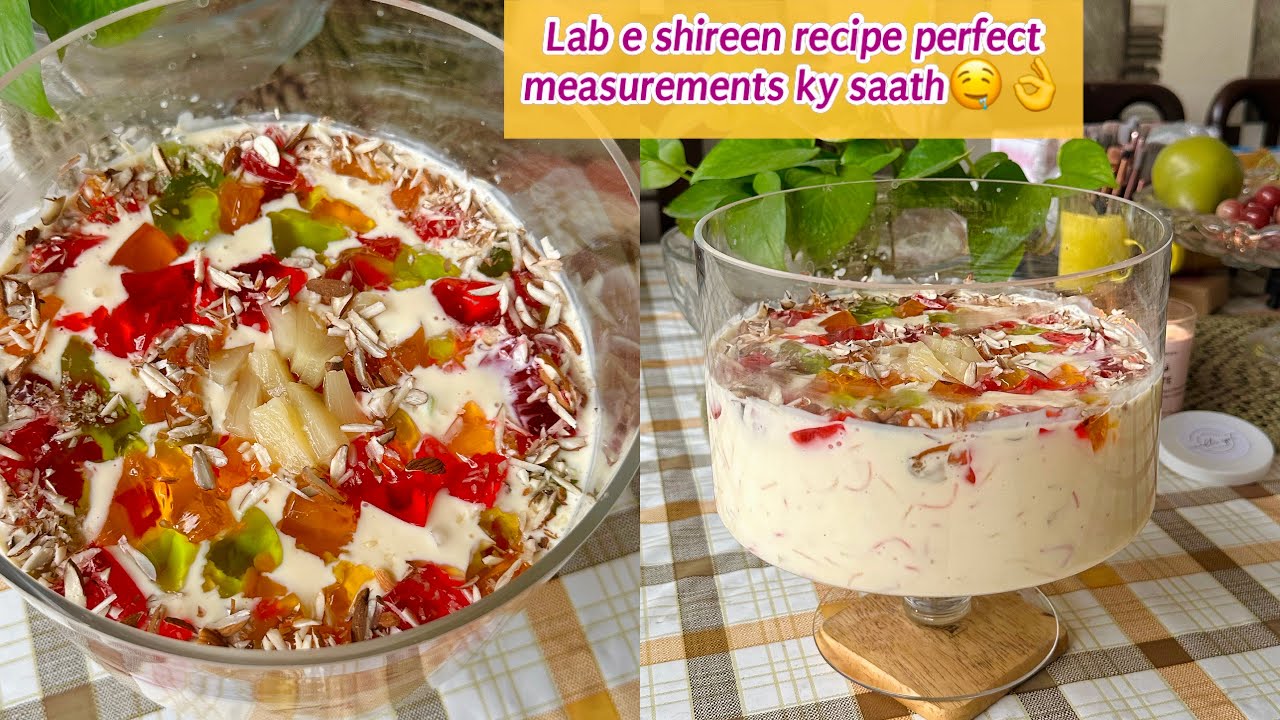 EID Special Lab-e-shireen Recipe by Foodie Girl Tayeba🤩 | Laziz Tareen Dessert
