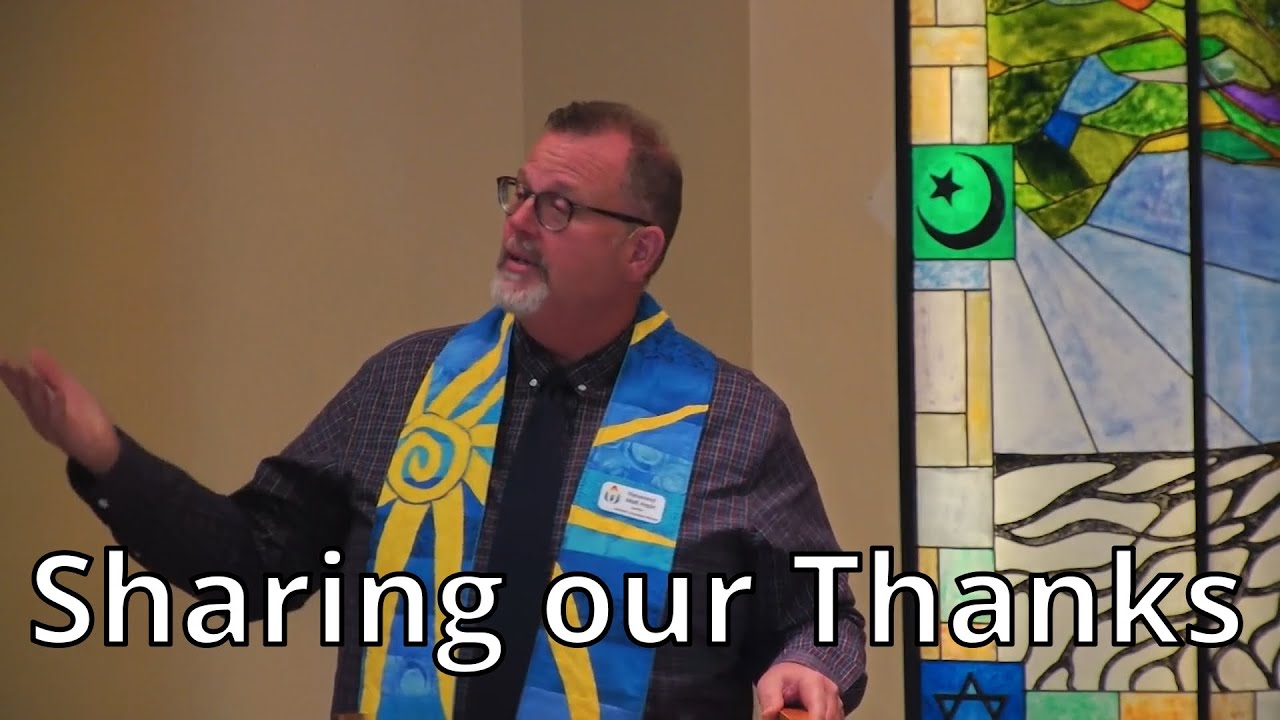 Nov 16 2025 Sharing our Thanks w/ Rev. Matt Aspin