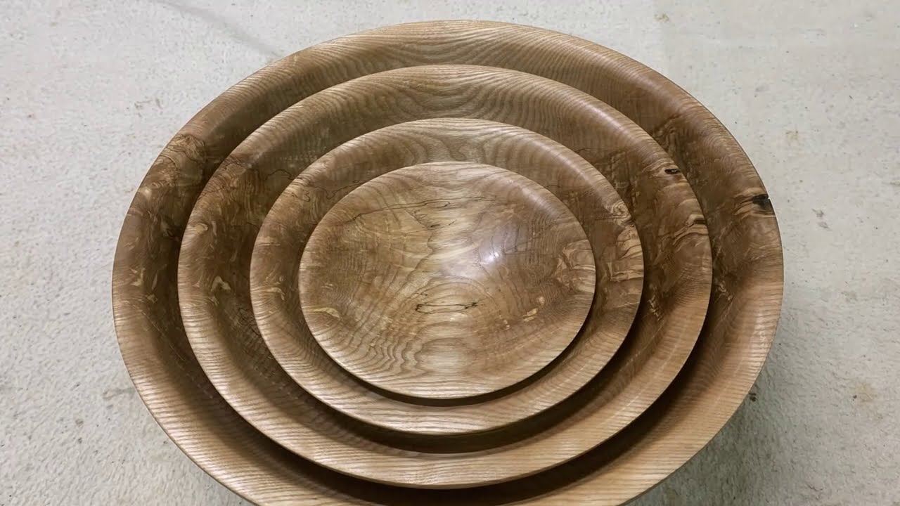 Nested Ash Bowls | Woodturning