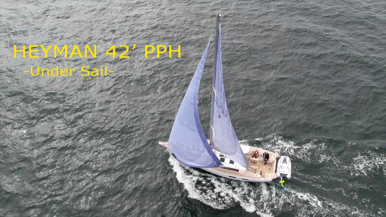 Heyman 42 PPH sailing outside Orust