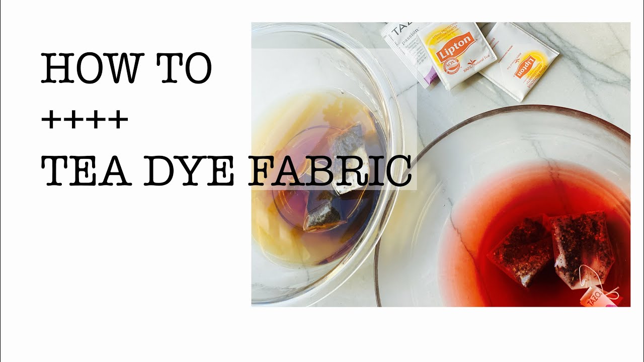 Простой способ покрасить ткань чайными пакетиками — одеяла в старинном стиле — окрашивание чаем т...