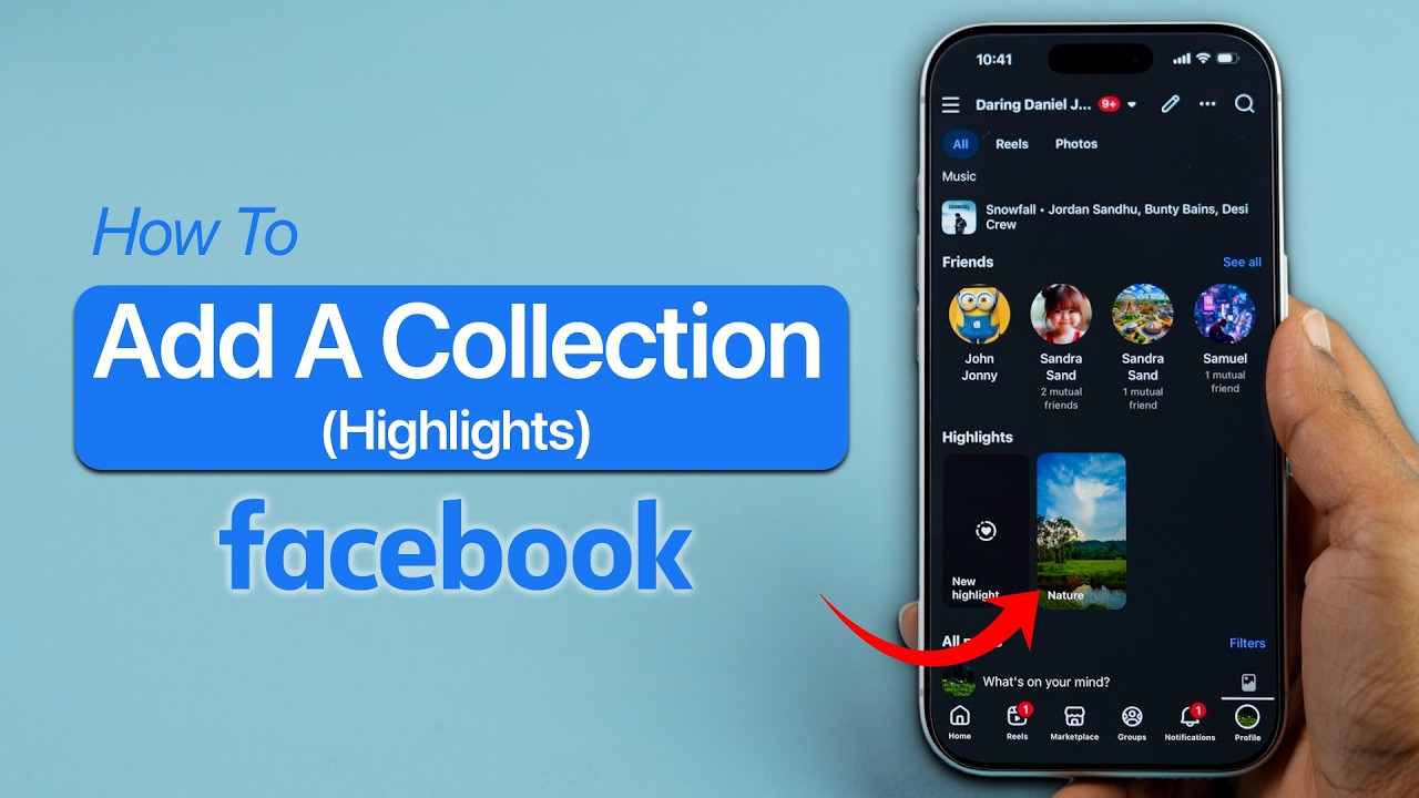 Как добавить коллекцию в Facebook?