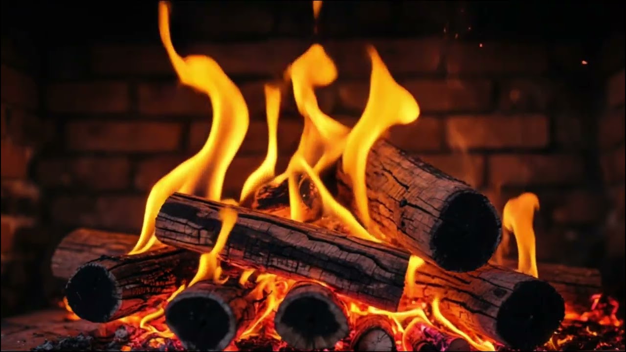Gentle Fireplace Glow to Slow Breathing and Quiet Thoughts