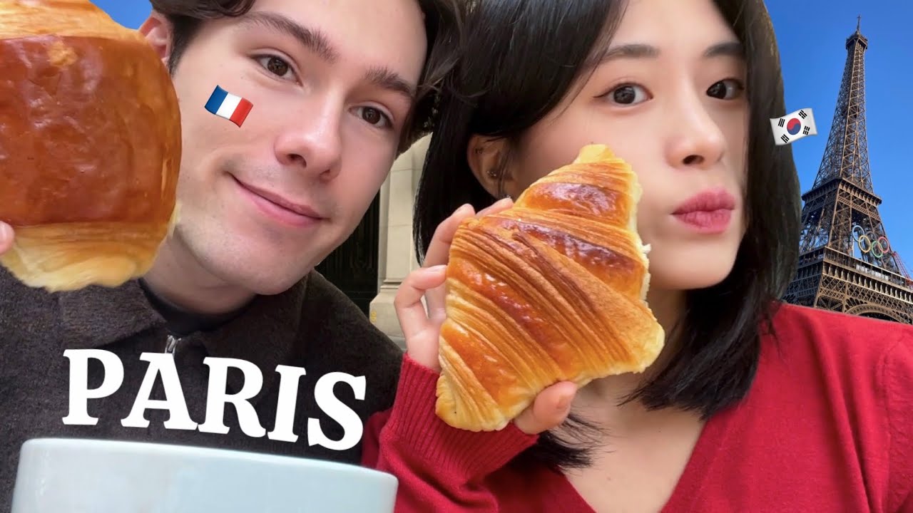 파리 데이트 🌀, 비와도 에펠탑은 올라가 🌂, 프랑스인처럼 아침 먹기 with 비둘기 | 한프커플 vlog