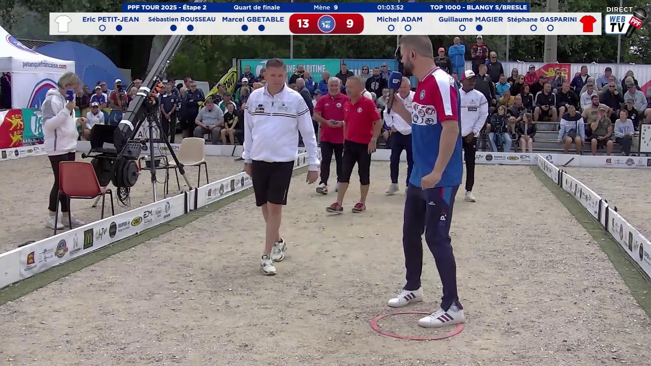 PPF TOUR 2025 National TOP 1000 BLANGY-SUR-BRESLE - Quart de finale équipe ROUSSEAU contre MAGIER.