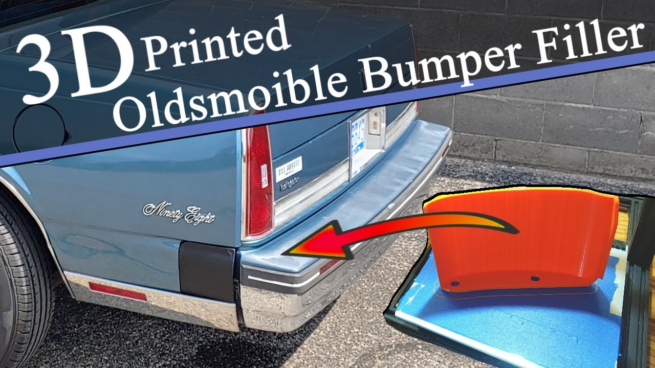 1986 Oldsmobile Bumper Filler Plates 3D Printed & Installed