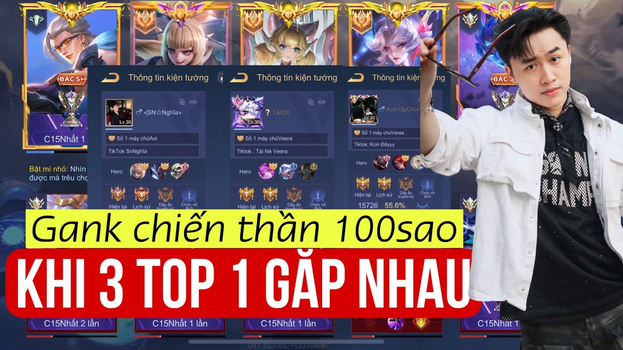 😱KHI TOP VEERA COLAB CÙNG TOP AOI & TOP VEERES ở rank CHIẾN THẦN 100✨