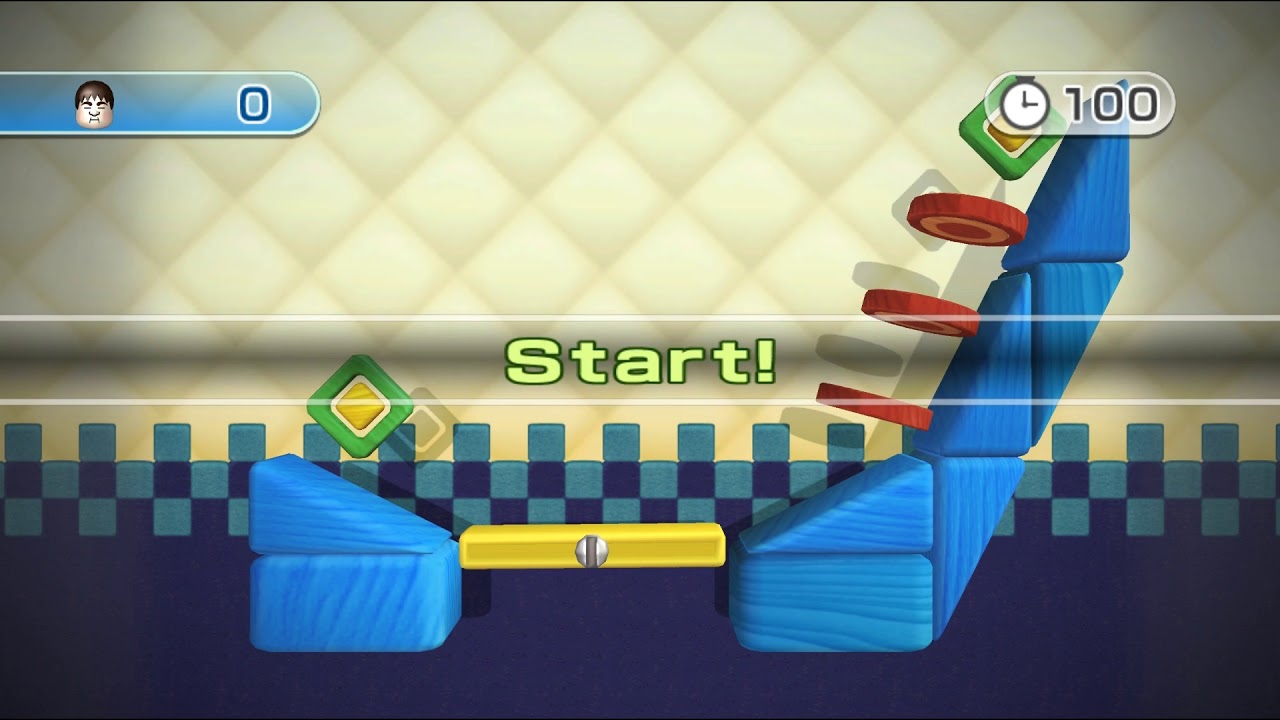 Wii Play Motion: Teeter Targets All Stages Platinum Medal 60fps