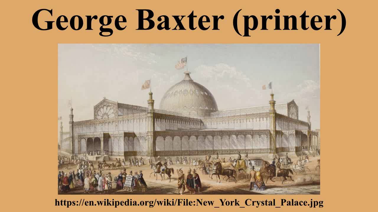 George Baxter (printer)