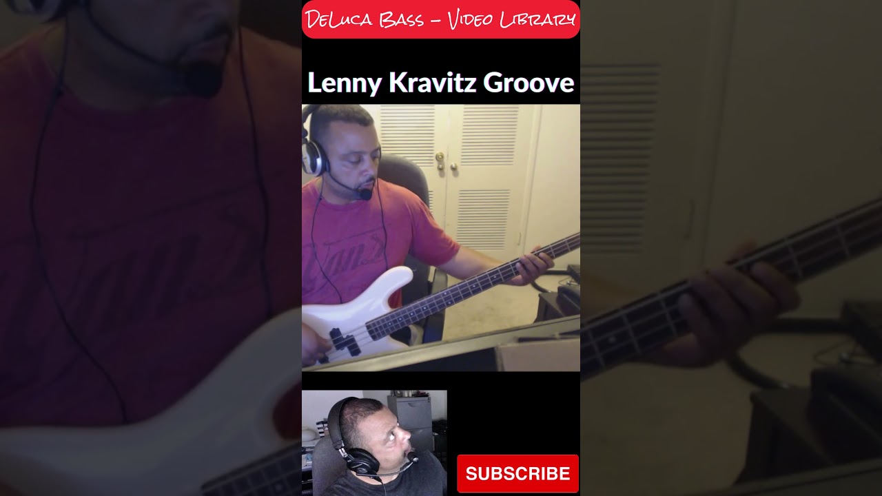 Funky Lenny Kravitz Bass Groove #shorts