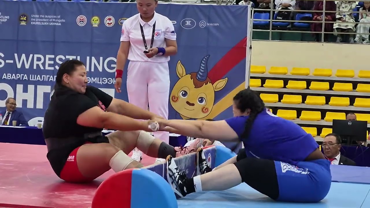 VII Mas-wrestling Worldchampionship Mongolia 2025 woman +85kg Mongolia vs. MONGOLIA