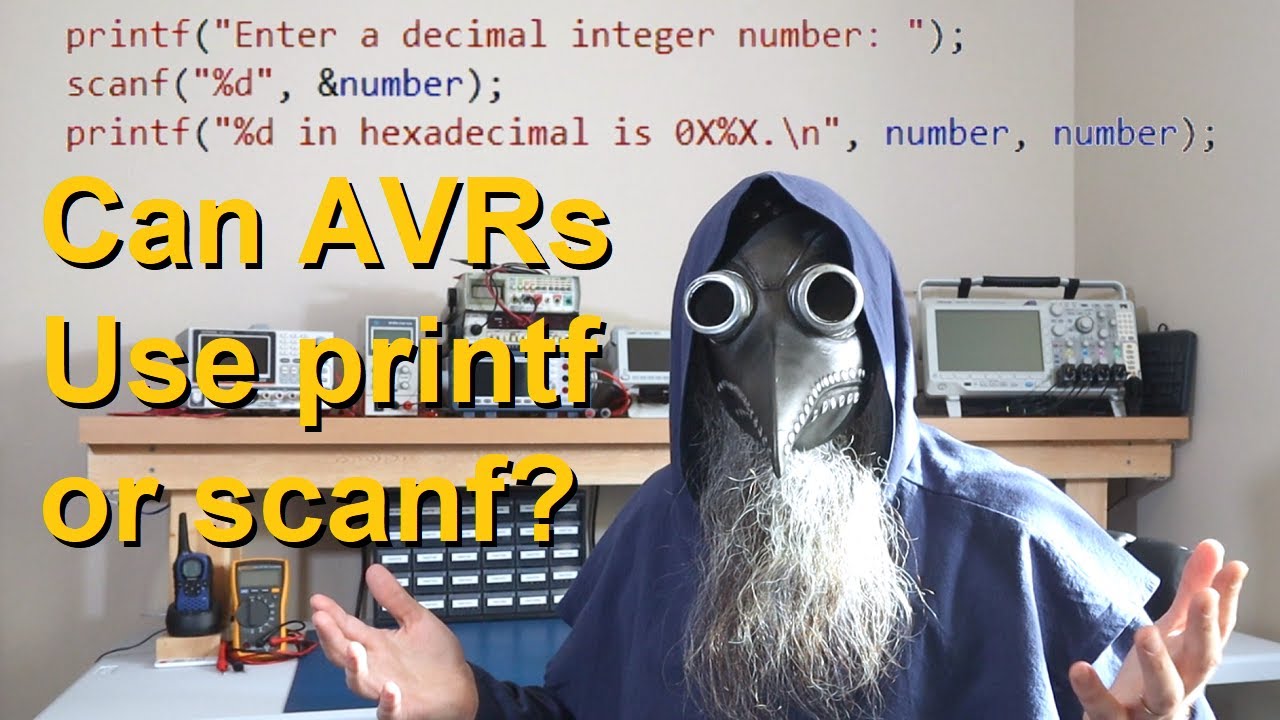 Using printf and scanf with UART on AVRs (EP 55)