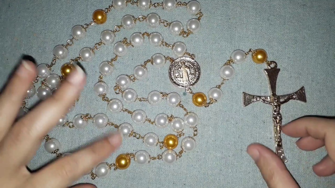 Terço de pérolas luxo