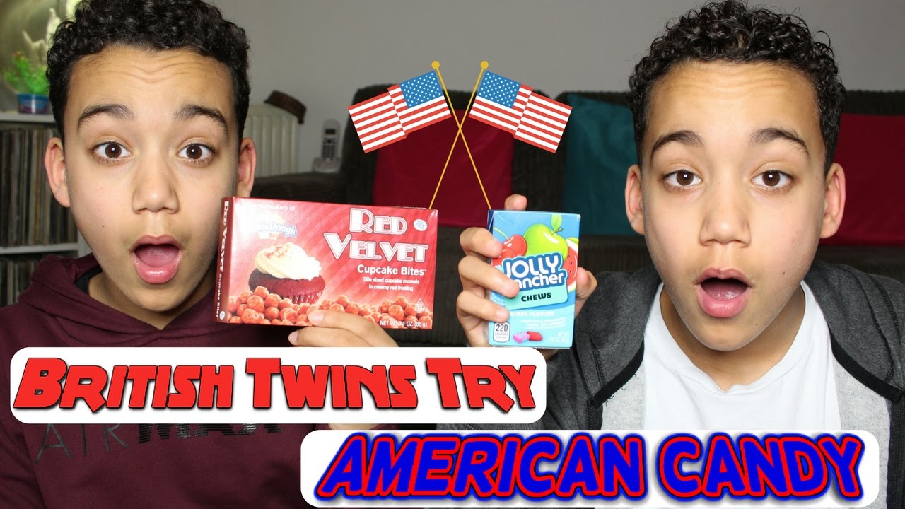 BRITISH TWINS TRY AMERICAN CANDY! | Twintube
