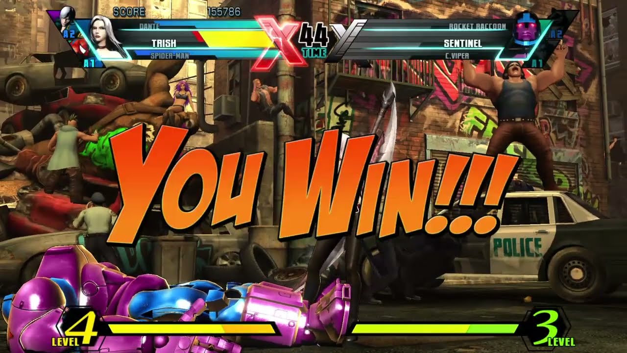 Requested ULTIMATE MARVEL VS. CAPCOM 3 Spiderman/Dante/Trish Arcade Gameplay