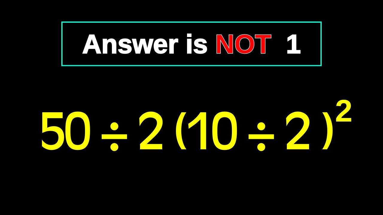This Simple Math Question Stumps Everyone!