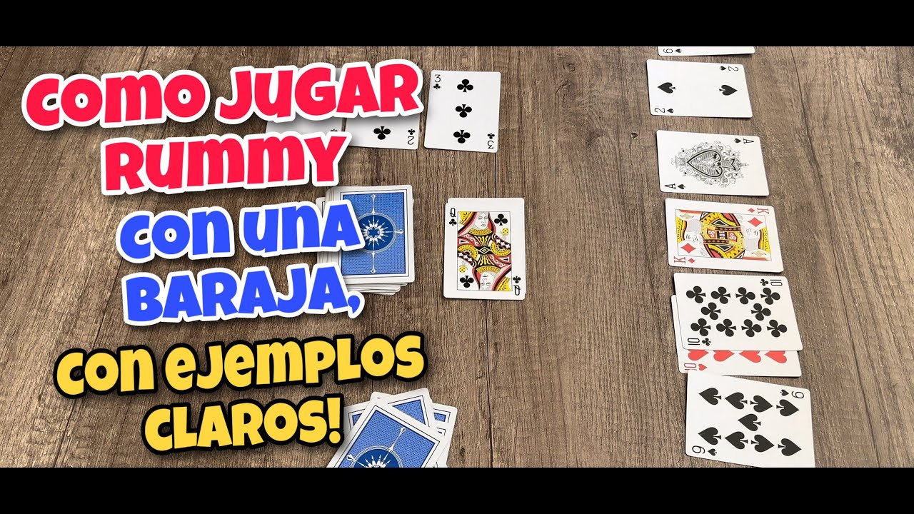 Como jugar rummy con una baraja / como jugar rummy fácilmente / como jugar baraja / como jugar poker