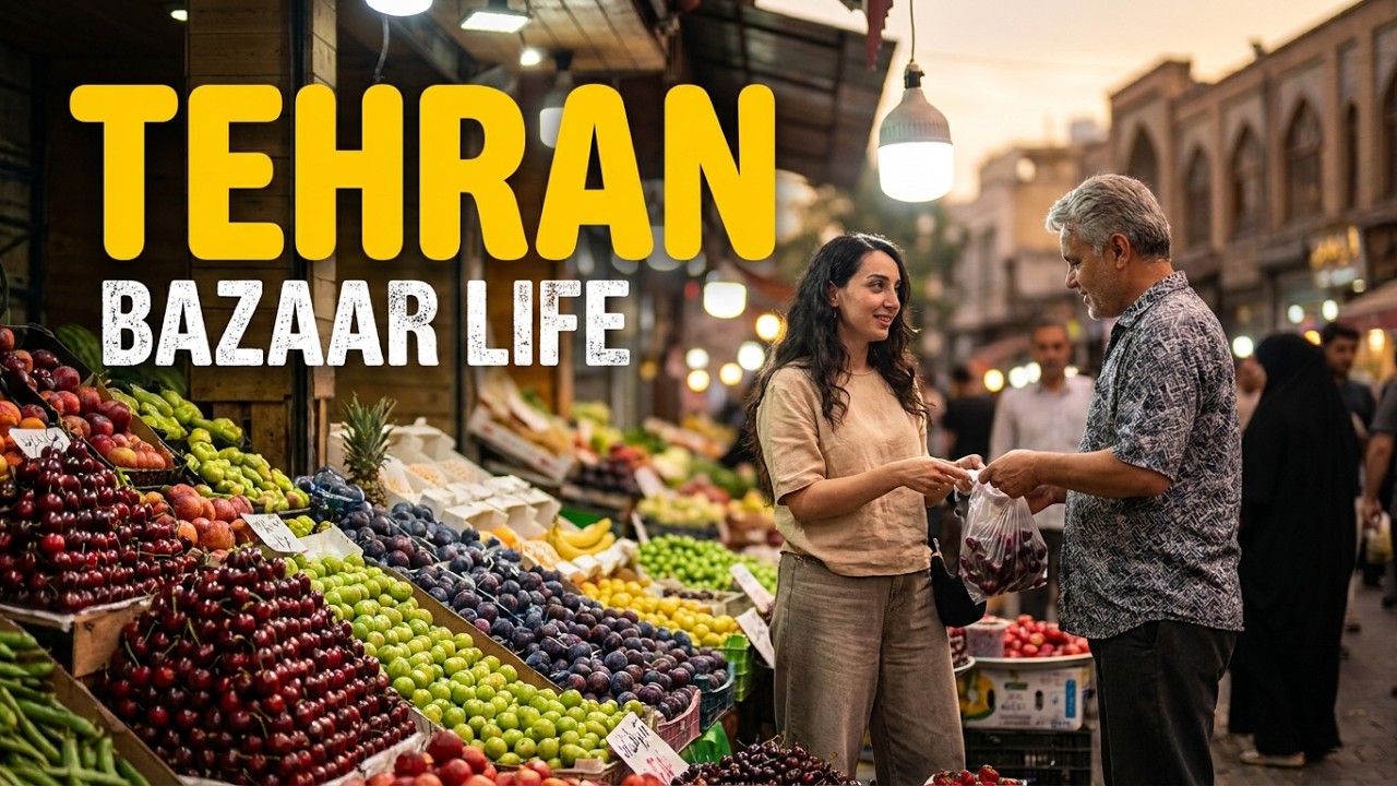ИРАН: Самый оживленный базар Тегерана! 🇮🇷 Еда, люди и фруктовые лавки