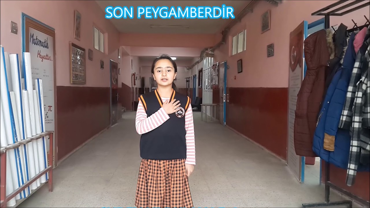 Tek kelimeyle Peygamber efendimiz s.a.v -Alacahan ilk ve ortaokulu