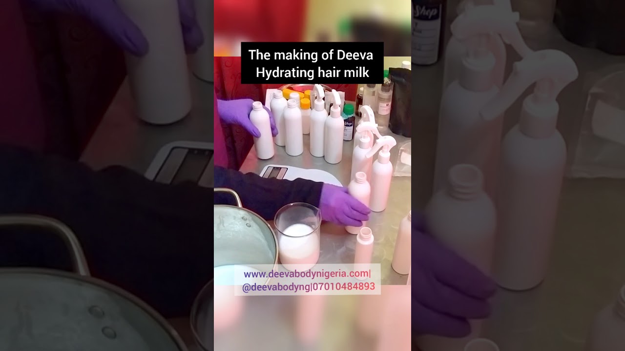 the making of Deeva hydrating hair milk