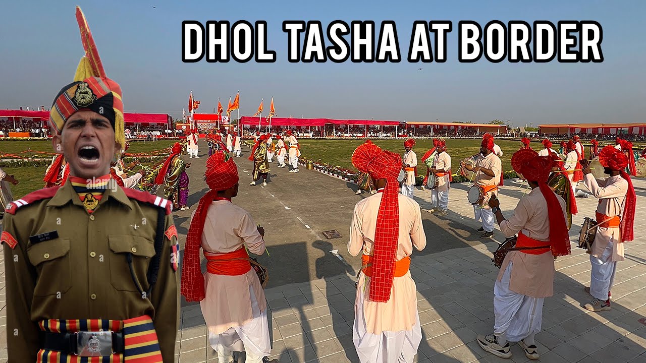 Samarth pratishthan Dhol Tasha Pathak at India😱Pakistan Border Bhuj | BSF 61st Raising Day Parade