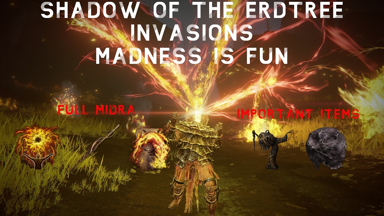 Elden Ring PvP Invasions - Midra's Madness Build Goes Wild!