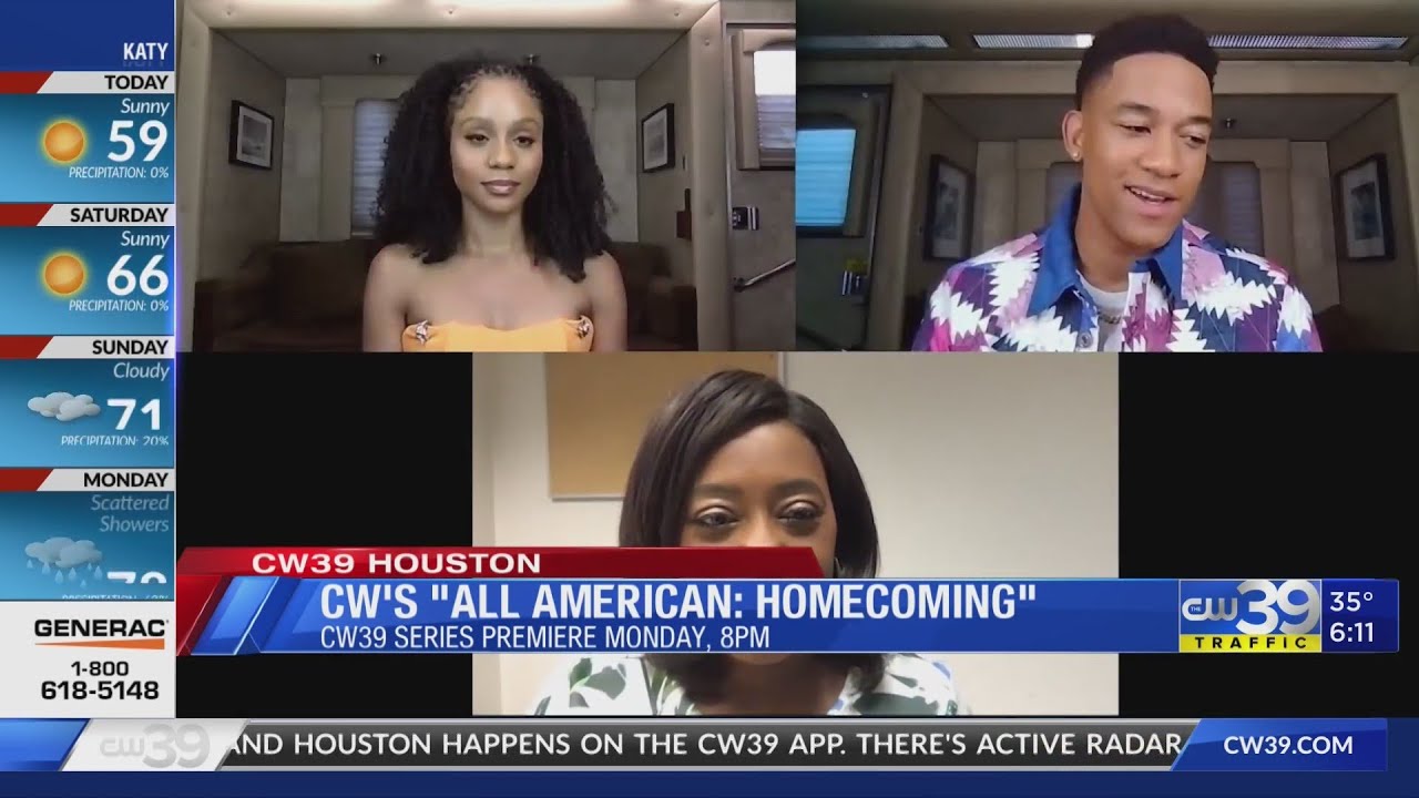 CW's "All American : Homecoming" Stars short Interview with CW39 Sharron Melton