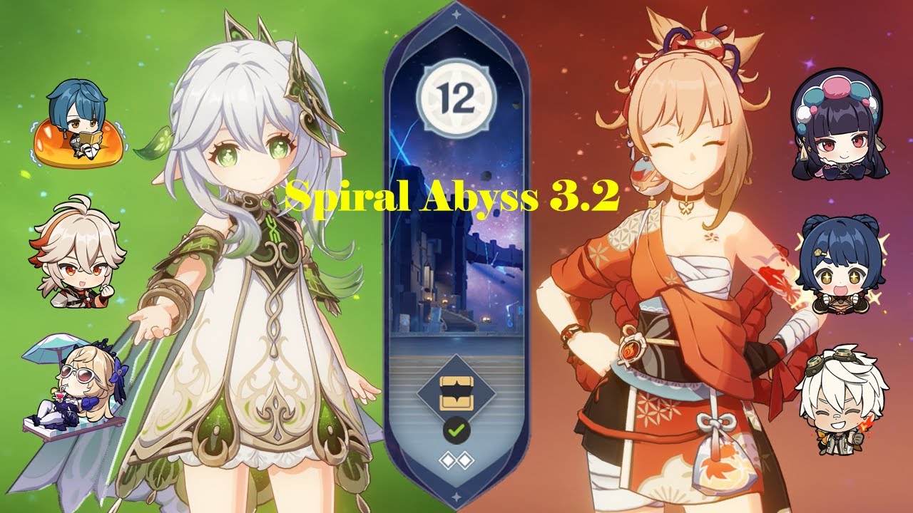 Nahida Hyperbloom & Yoimiya Pyro ATK Speed | Spiral Abyss 3.2 Floor 12 (9 Stars) | Genshin Impact