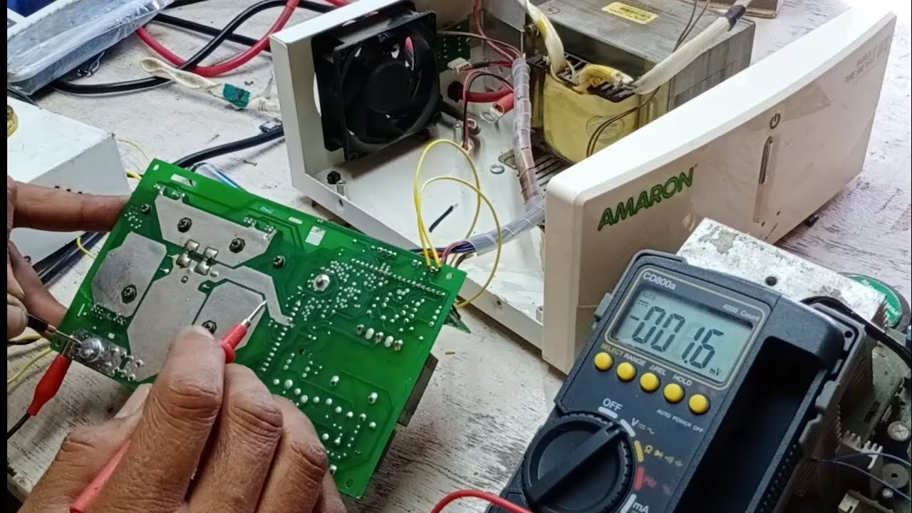 Amaron Sinewave Inverter Repair,No Output,No changing, Overload Led blink,,on battery Back up Mode